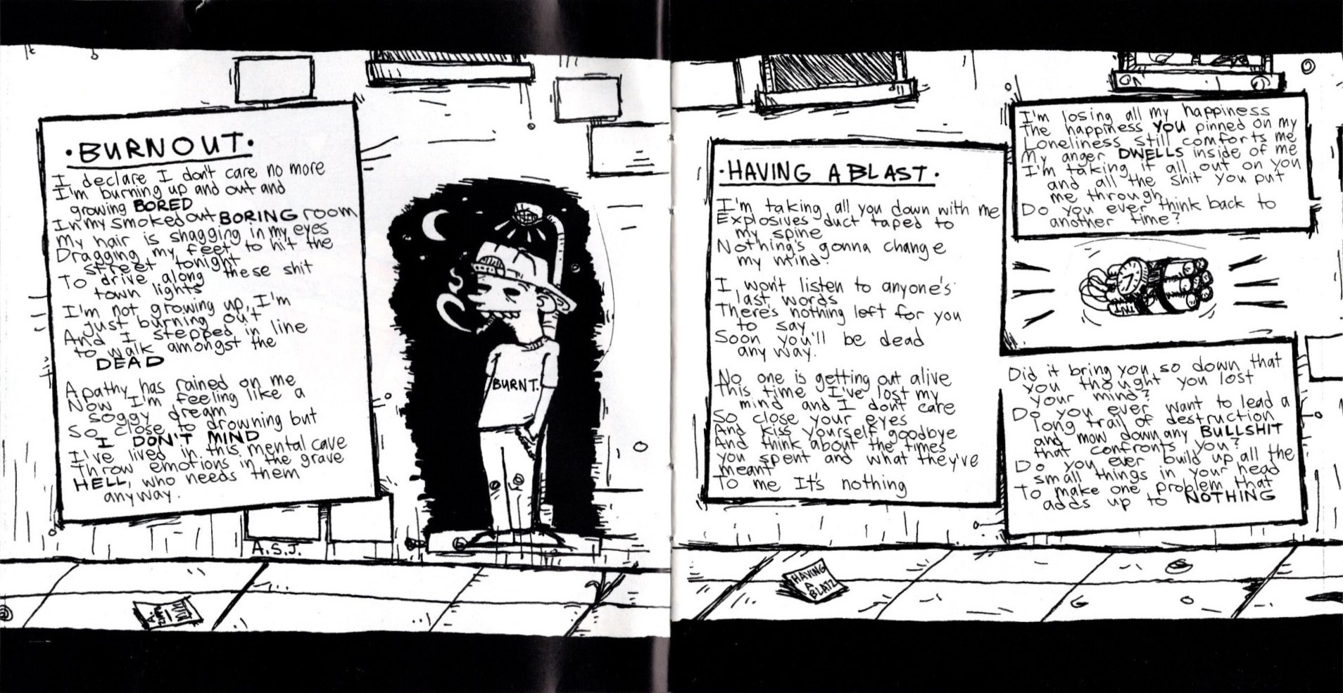 dookie by green day booklet pages 1 and 2